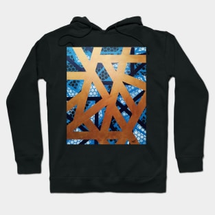 Rhapsody in Blue and Gold Hoodie